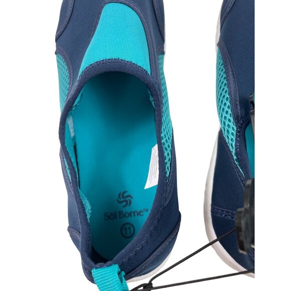 Sol Borne Aqua Surfer Womens Size 11 Navy Blue/Teal Water Shoes - Picture 8 of 9